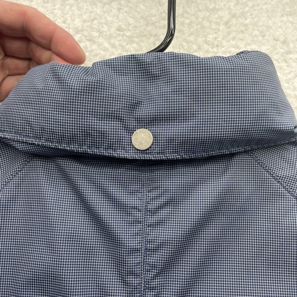 Merrell Rain Jacket, Womens XL, Blue Check, Lightweight, Hidden Hood - Picture 10 of 16
